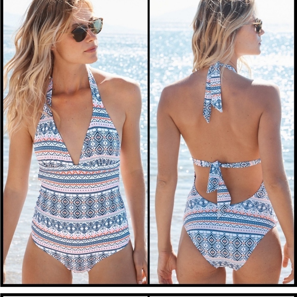 EUC OndadeMar Nogal One Piece Swimsuit Large